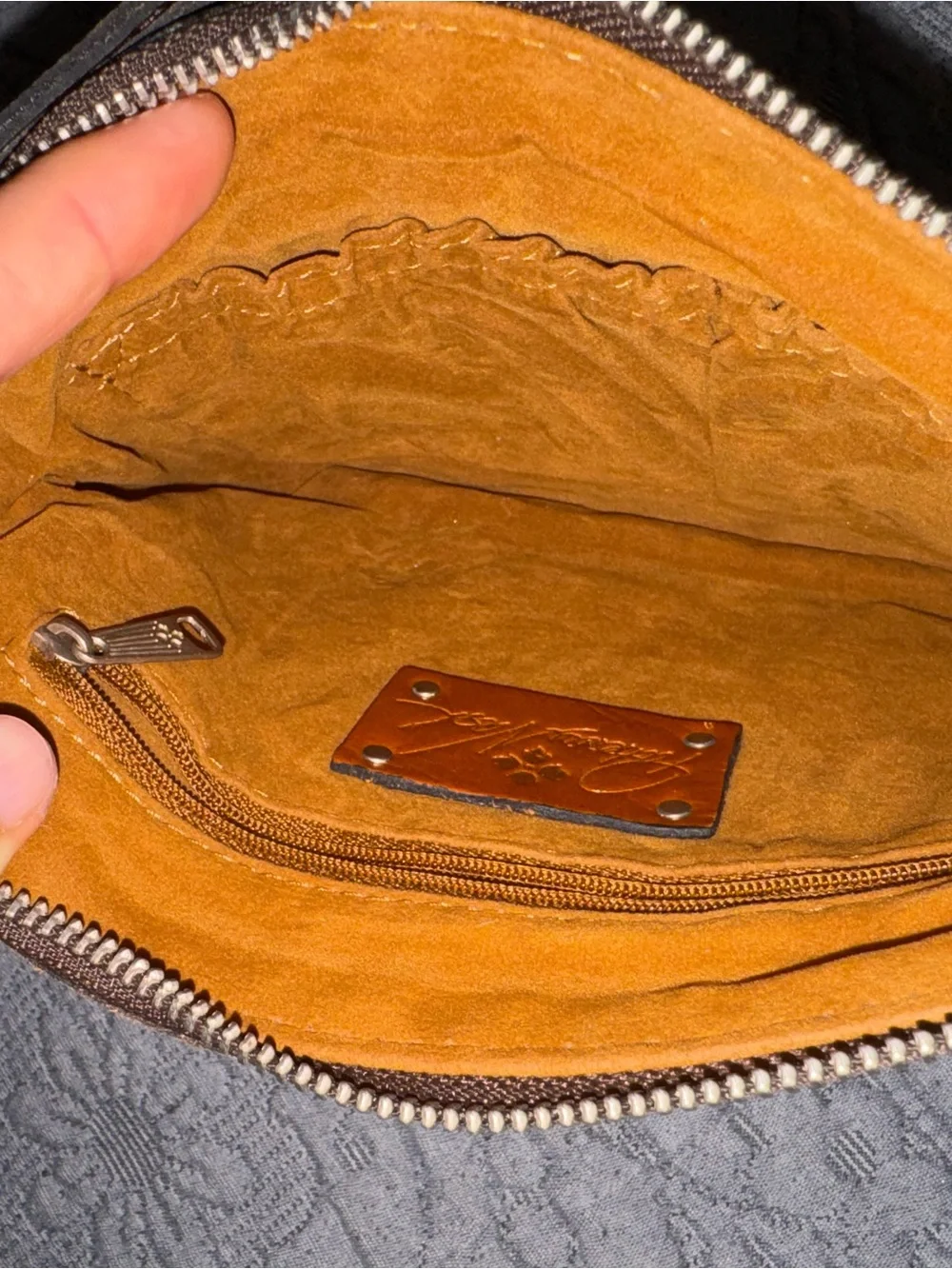 Patricia Nash Cassini Tooled Leather Wristlet Turquoise